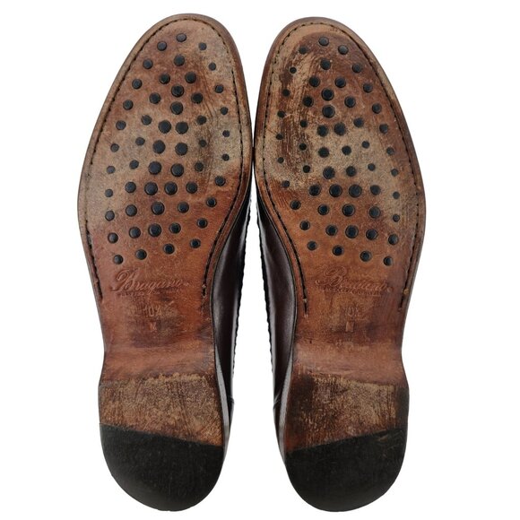 Vintage Bragano Cole Haan Alligator Crocodile Caiman Italy Leather Loafers Mens